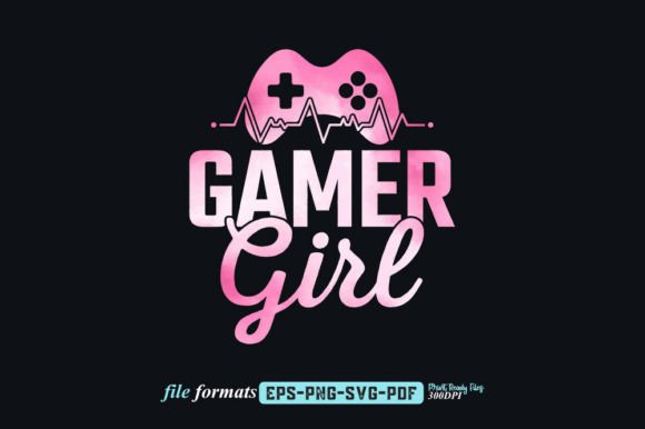 Download Gamer Girl T Shirt Design Graphic - T shirt design Collection