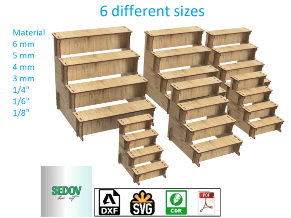 Download Laser Cut Retail Display Stand Shelf Set - Play Collection